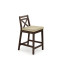 BORYS LOW bar stool, color: dark walnut / VILA 2 DIOMMI V-PL-N-BORYS_LOW-C.ORZECH-VILA2