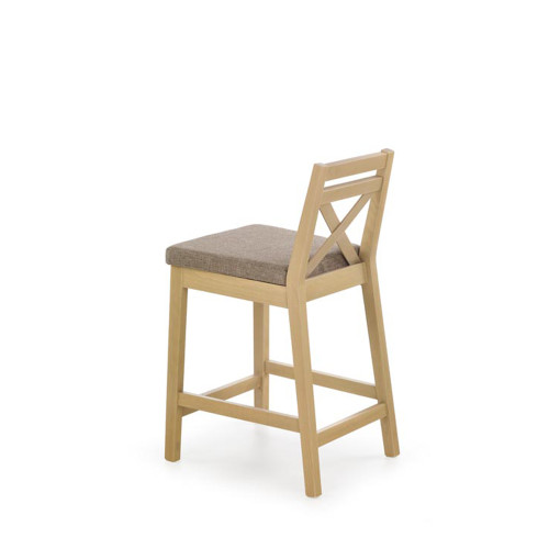 BORYS LOW bar stool, color: sonoma oak / INARI 23 DIOMMI V-PL-N-BORYS_LOW-SONOMA-INARI23
