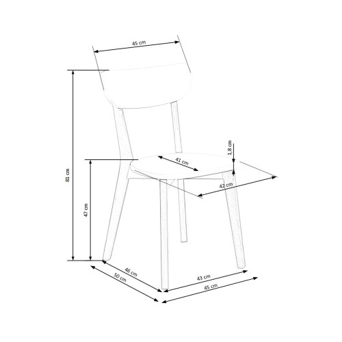BUGGI chair DIOMMI V-PL-N-BUGGI