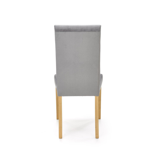 DIEGO 3 chair, color: quilted velvet Stripes - MONOLITH 85 DIOMMI V-PL-N-DIEGO_3-D.MIODOWY-MONOLITH85