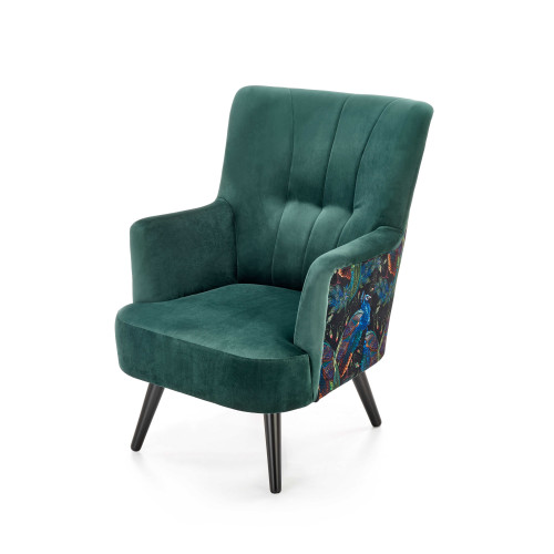 PAGONI chair color: dark green / black DIOMMI V-PL-PAGONI-FOT-C.ZIELONY