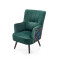 PAGONI chair color: dark green / black DIOMMI V-PL-PAGONI-FOT-C.ZIELONY