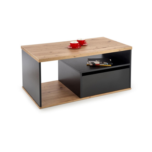 PANTERA c. table, color: wotan oak/black DIOMMI V-PL-PANTERA-WOTAN/CZARNY