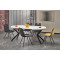 PERONI table white marble DIOMMI V-PL-PERONI-ST-MARMUR/CZARNY