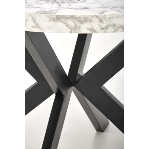 PERONI table white marble DIOMMI V-PL-PERONI-ST-MARMUR/CZARNY