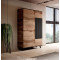 RANDOM P-1 hanging shelf, color: wotan oak/black DIOMMI V-PL-RANDOM-S-1