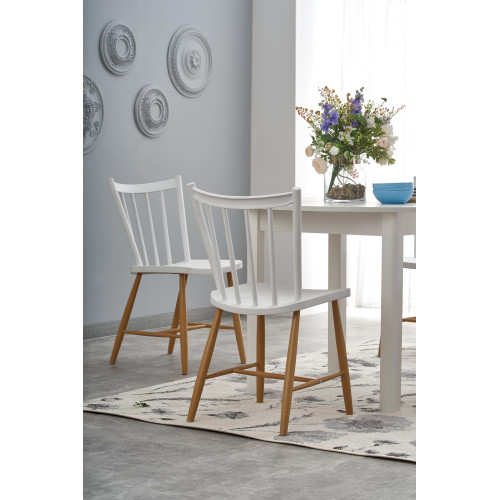 RINGO extension table, color: white DIOMMI V-PL-RINGO-ST-BIAŁY/BIAŁY