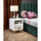 SILVIA bedside table, white - gold DIOMMI V-PL-SILVIA-SZAFKA_N-BIAŁY/ZŁOTY