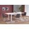 TIAGO 2 extension table white / white DIOMMI V-PL-TIAGO_2-ST-BIAŁY/BIAŁY