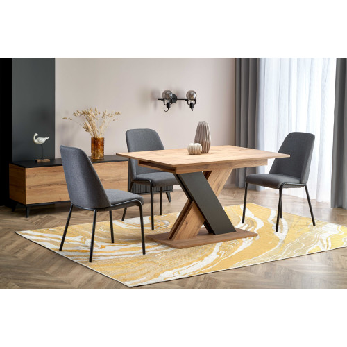 XARELTO table votan oak/black DIOMMI V-PL-XARELTO-ST-WOTAN/CZARNY