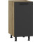 VENTO D-40/82 lower cabinet, color: craft oak/antracite DIOMMI V-UA-VENTO-D-40/82-ANTRACYT