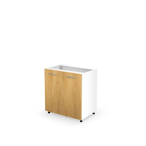 VENTO D-80/82 lower cabinet, color: white / honey oak DIOMMI V-UA-VENTO-D-80/82-D.MIODOWY