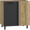 VENTO DN-100/82 corner lower cabinet, color: craft oak/antracite DIOMMI V-UA-VENTO-DN-100/82-ANTRACYT