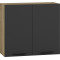 VENTO G-80/72 top cabinet, color: craft oak/antracite DIOMMI V-UA-VENTO-G-80/72-ANTRACYT