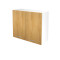 VENTO G-80/72 top cabinet, color: white / honey oak DIOMMI V-UA-VENTO-G-80/72-D.MIODOWY