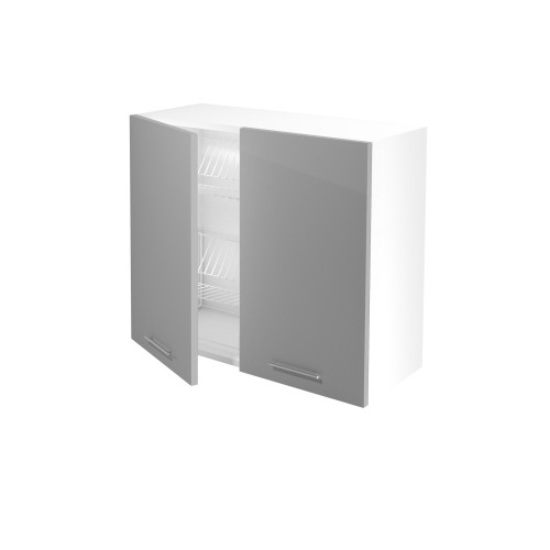 VENTO GC-80/72 top cabinet with drainer, color: light grey DIOMMI V-UA-VENTO-GC-80/72-J.POPIEL