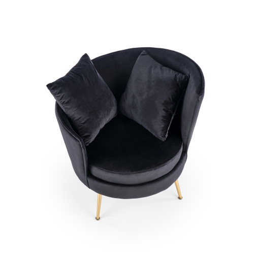 ALMOND leisure chair color: black