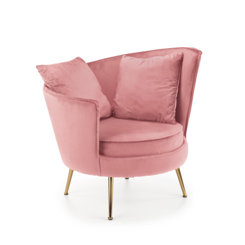 ALMOND leisure chair color: pink