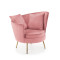 ALMOND leisure chair color: pink