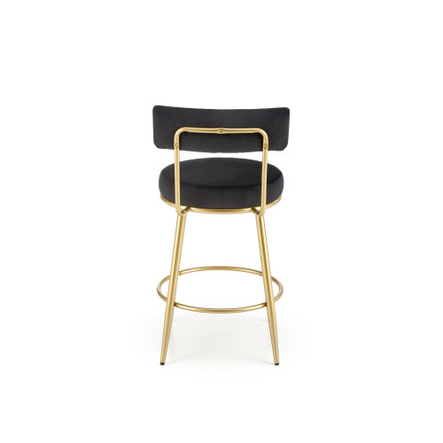 H115 bar stool, black / gold