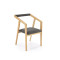 AZUL 2 chair, natural oak / grey