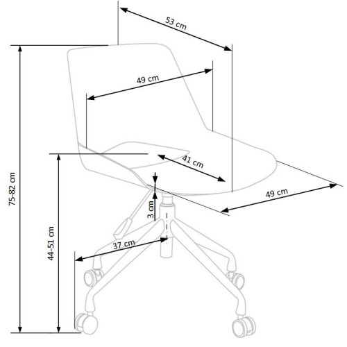 SCORPIO children chair, color: dark grey SCORPIO children chair, color: dark grey