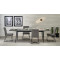 CHARLES table grey marble / black