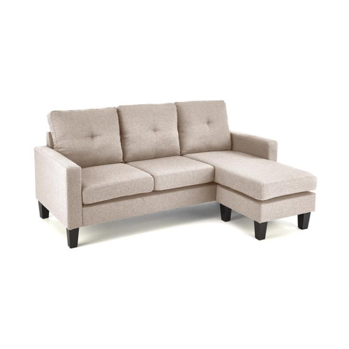 GERSON sofa with ottoman, color: beige