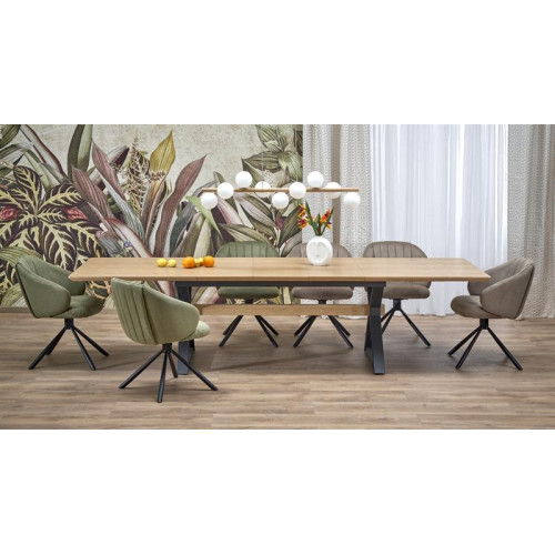 HENRY table, natural / black