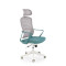 VESUVIO 2 office chair, turquoise / white