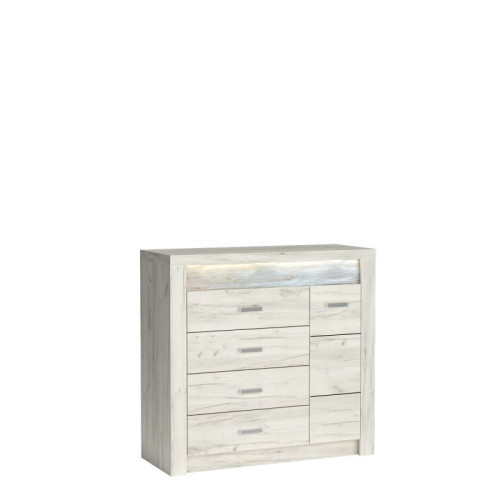 INDIANAPOLIS chest of drawers I17 kraft white