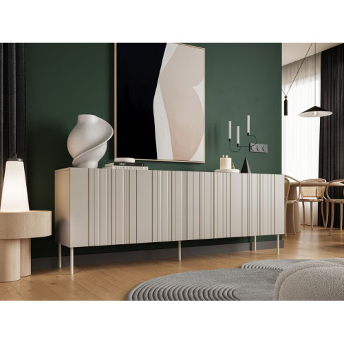 ISLA chest of drawers 200 black mat ( 1 pcs. = 2 box )
