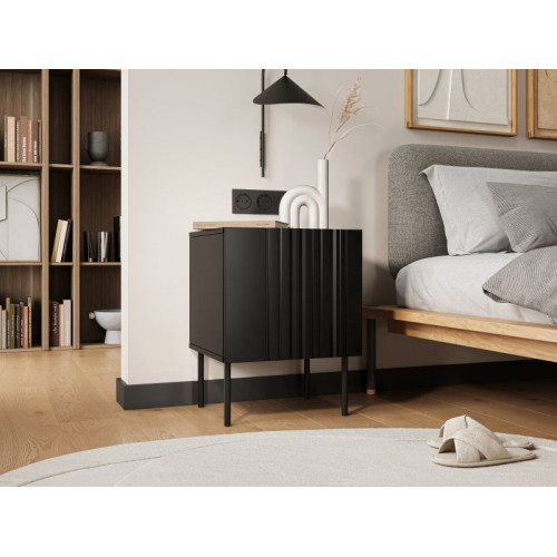 ISLA night stand black mat ( 1 pcs. = 1 box )