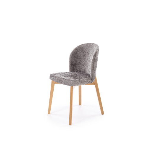 BASSO chair honey oak / CREMONA 96 (grey)