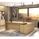 Commercial L shaped corner desk Amazon DIOMMI sonoma 180x160x76cm - pako