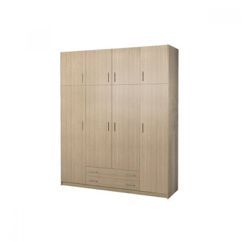 Τετράφυλλη ξύλου ντουλάπα 200x60x240 DIOMMI 23-144