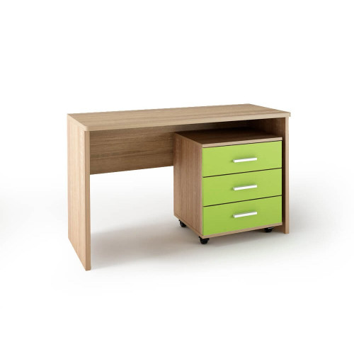 Γραφείο ξύλινο με τροχήλατη συρταριέρα 120x60x78 DIOMMI 23-190