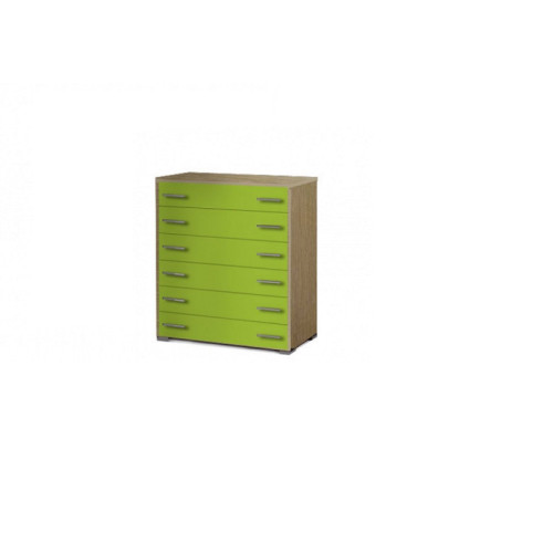 7Συρταριέρα ξύλινη με έξι συρτάρια No4 90x45x108 DIOMMI 23-288