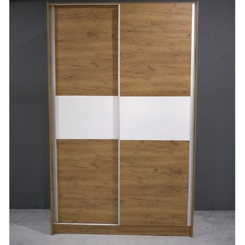 Δίφυλλη συρόμενη ντουλάπα  ξύλινη No53a 150x60x240 DIOMMI 23-300