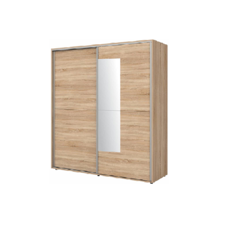 Ντουλάπα με συρόμενες πόρτες και καθρέφτη Apolo8 180x59x200 DIOMMI 33-152