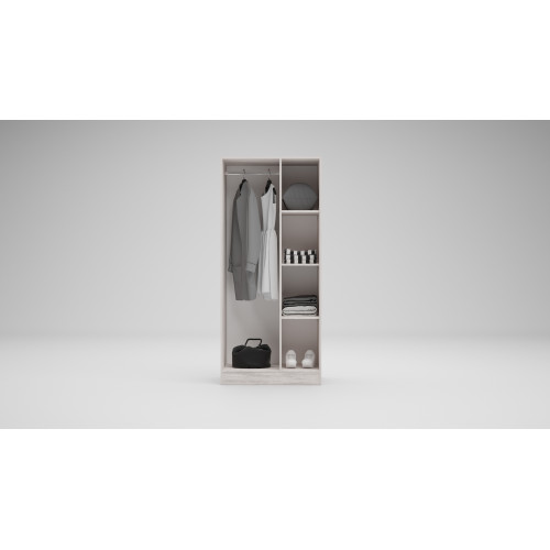 Διπλή ντουλάπα ξύλινος Apolo1 80x52x181 DIOMMI 33-314