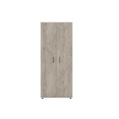 Διφυλλη ντουλάπα ξύλινη Viva M2 δρυς βλανκο με δρισ νορτε 50x52x193 DIOMMI 33-337