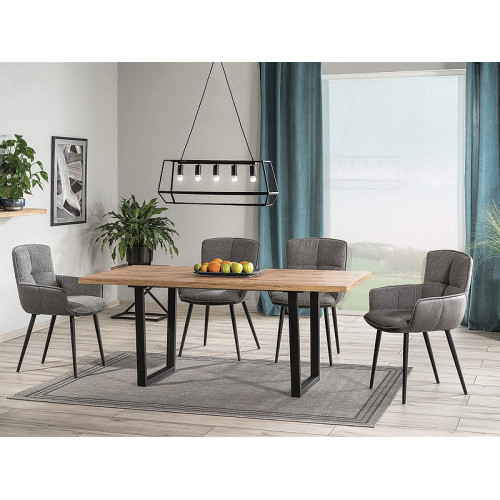 Τραπέζι τραπεζαρίας επεκτεινόμενο MDF δρυς VITO 140(+40)х85х76 DIOMMI 80-3053