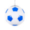  FOOTBALL 00644 Μοντέρνο Κρεμαστό Παιδικό Φωτιστικό Οροφής Μονόφωτο Γαλάζιο Λευκό Γυάλινο Φ15 x Υ18cm