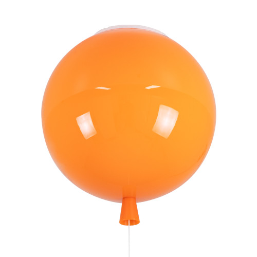  BALLOON 00650 Μοντέρνο Παιδικό Φωτιστικό Οροφής Μονόφωτο Πορτοκαλί Πλαστικό Μπάλα Φ30 x Υ33cm