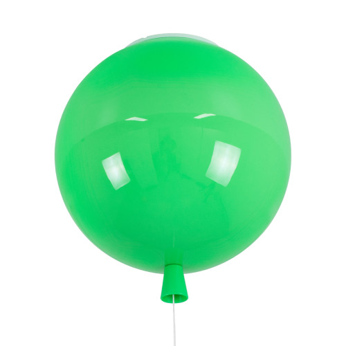 BALLOON 00653 Μοντέρνο Παιδικό Φωτιστικό Οροφής Μονόφωτο Πράσινο Πλαστικό Μπάλα Φ30 x Υ33cm