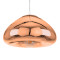  CRISTIN 00761 Μοντέρνο Κρεμαστό Φωτιστικό Οροφής Μονόφωτο Χάλκινο Γυάλινο Φ30 x Υ19cm