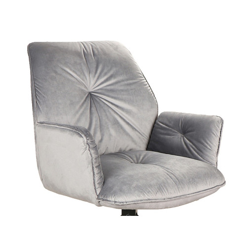 CHAIR BOOGIE II VELVET BLACK FRAME / ΓΚΡΙ ΜΠΛΟΥΒΕΛ 14 DIOMMI BOOGIEIIVCSZ