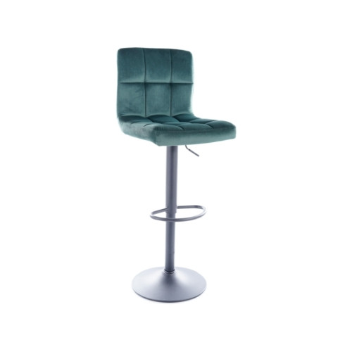 Επενδυμένη καρέκλα C105 39x42x96 μαύρη βάση ματ/πράσινο βελούδινο bluvel 78 DIOMMI C105VCZ