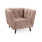FOTEL CASTELLO 1 VELVET C. BEŻ BLUVEL 40 / WENGE